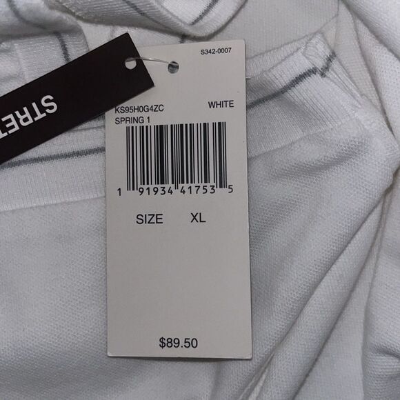 MICHAEL KORS men’s Short Sleeve Shirt with Gray Trim Size XL NWT - Picture 6 of 6